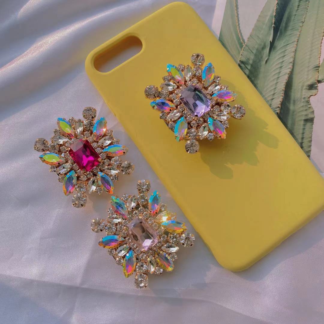 Soporte colorido al por mayor del teléfono móvil de la bolsa de aire del diamante