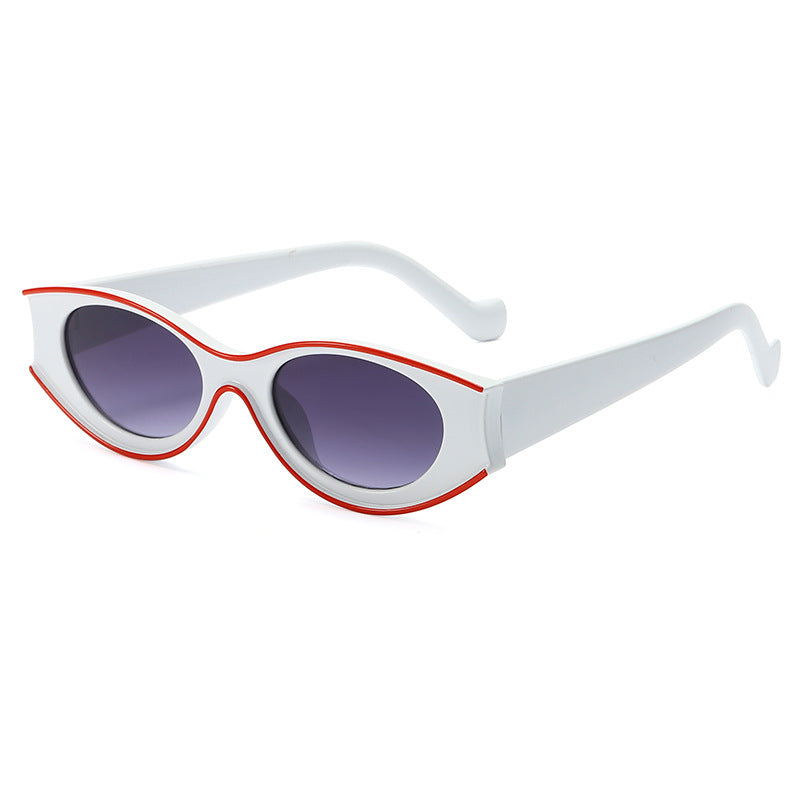 Wholesale Personalized Cat Eye Concave Frame PC Sunglasses