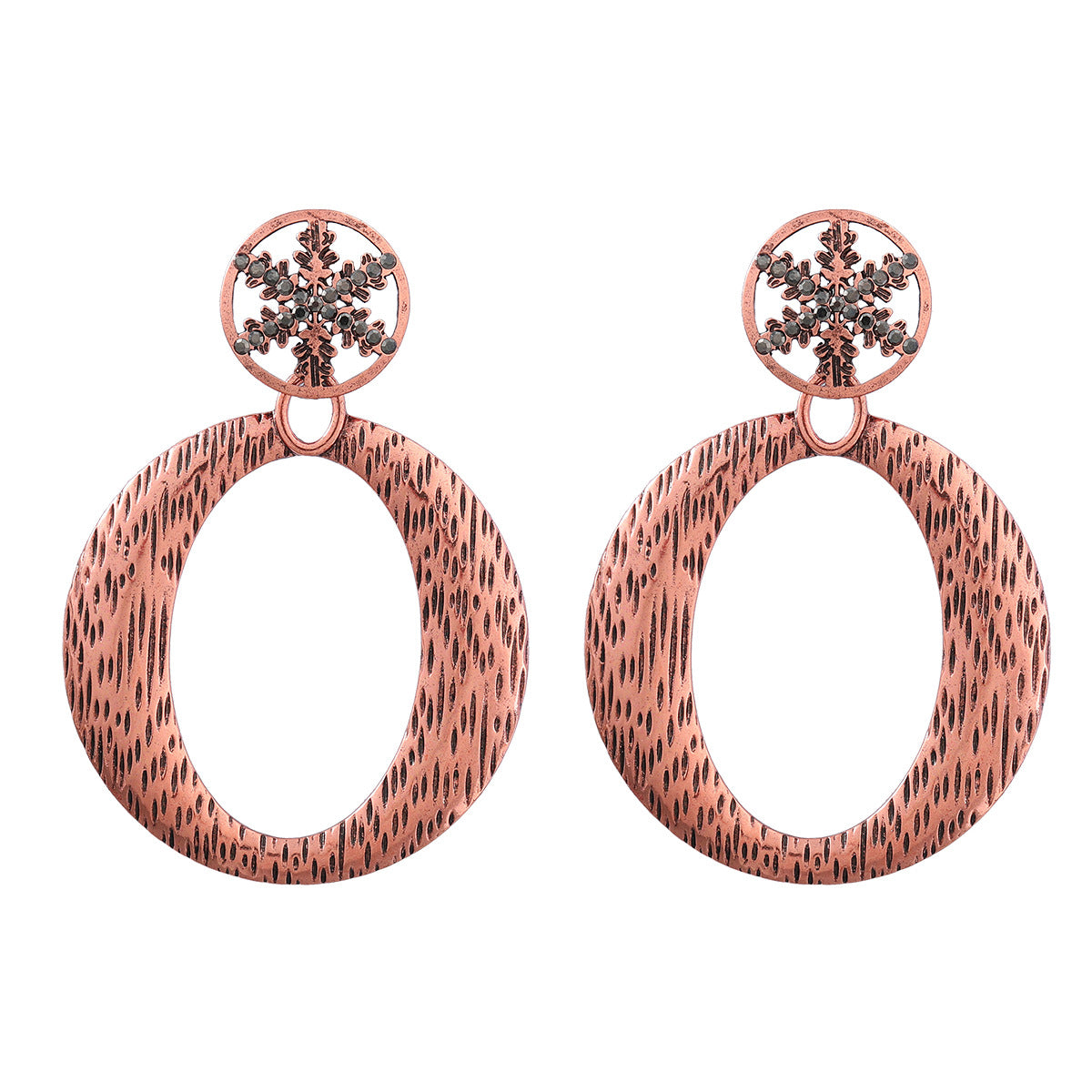 Wholesale Multilayer Diamond Set Alloy Earrings