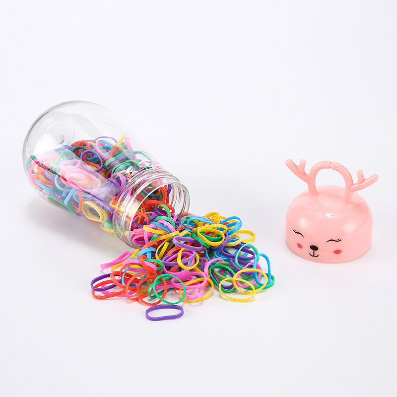 Wholesale 10PCS Cute Deer Colorful Plastic Hair Scrunchies