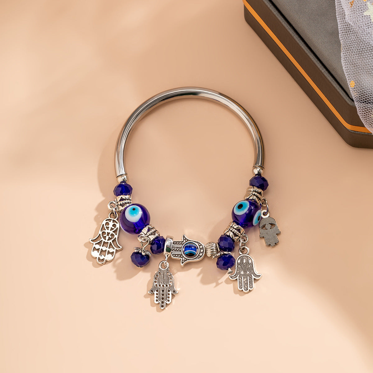 Wholesale Vintage Devil Eye Luminous stone Bracelet