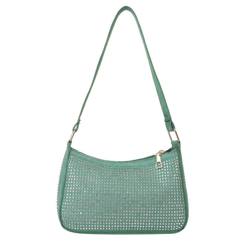 Bolso de hombro de diamantes con PU al por mayor PU