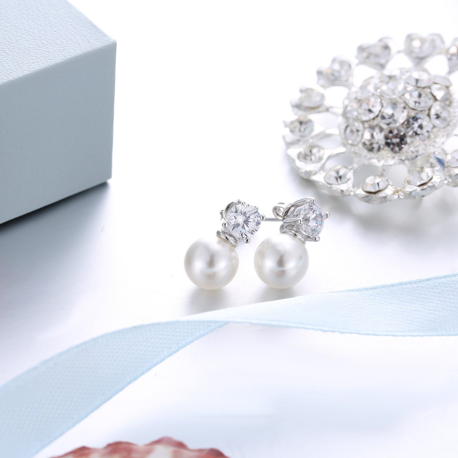 Aretes De Cobre De Perlas De Circón al por mayor