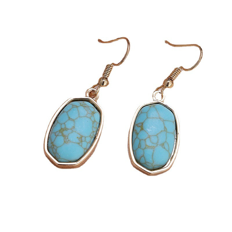 Wholesale Simple Marble Alloy Earrings