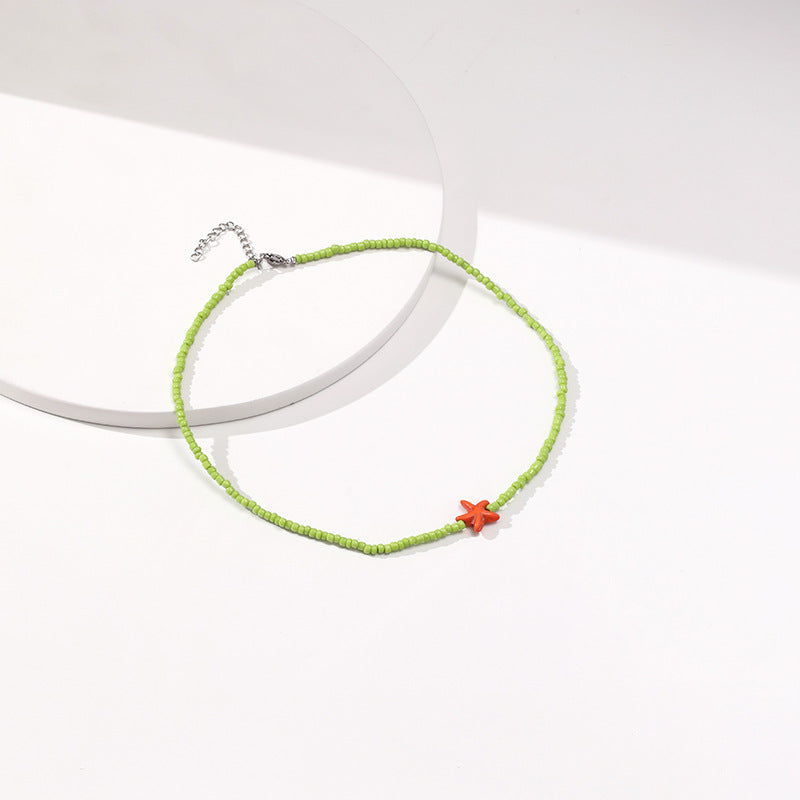 Venta al por mayor Collar de estrella de mar de acrílico bohemio Mizhu