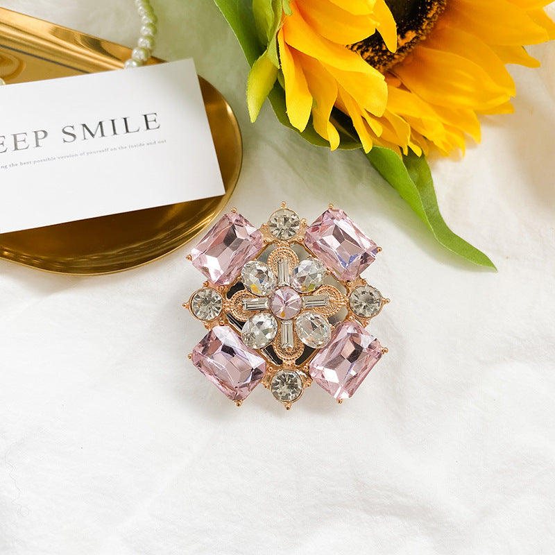 Venta al por mayor Soporte para teléfono móvil con bolsa de aire de diamantes de imitación