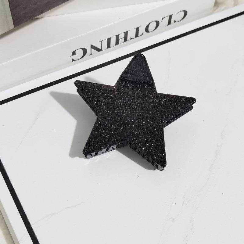 Wholesale Pentagram Acetate Hair Clips