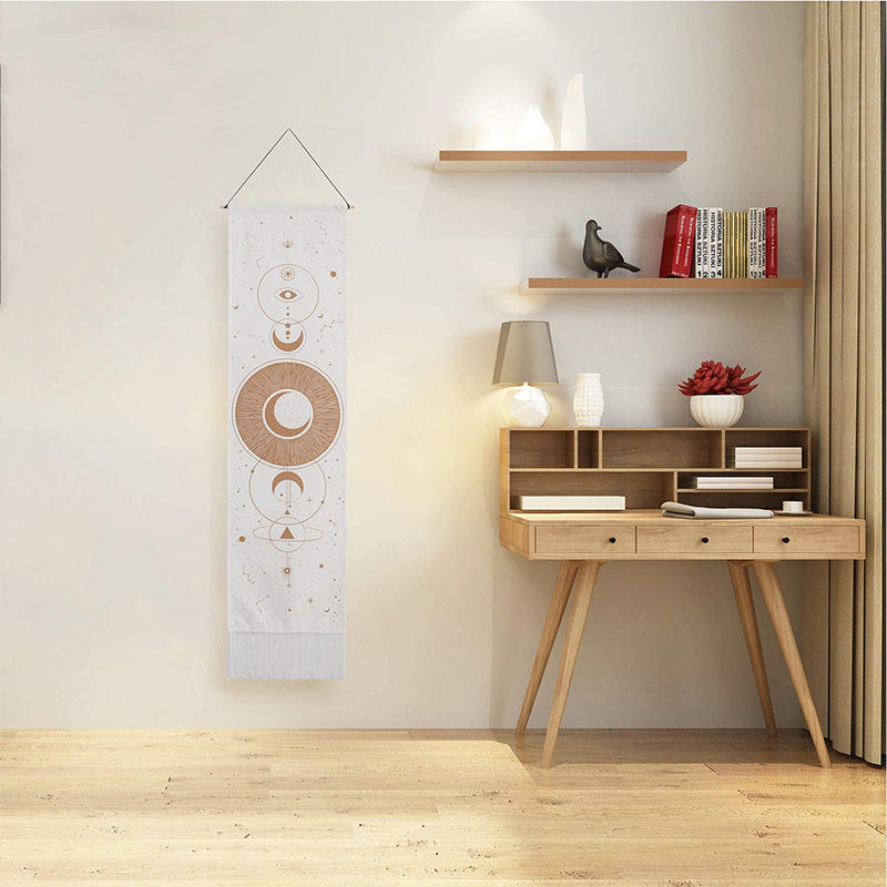 Cuadro colgante de borla bohemia de lino de algodón al por mayor