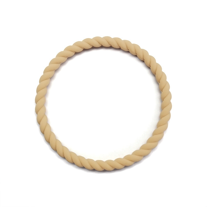 Wholesale Twist Multicolor Stretch Silicone Bracelet