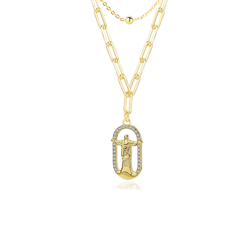 Collar humano doblado de doble capa de cobre al por mayor