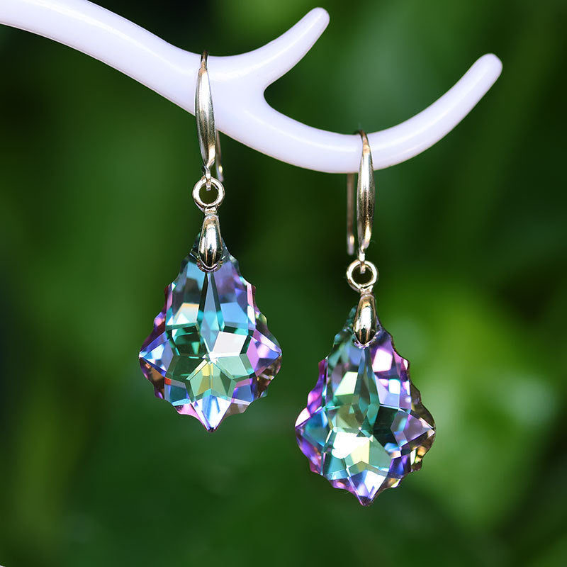 Wholesale Baroque Leaf Crystal Earrings