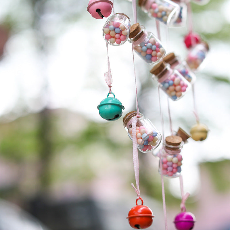 Kit de material de carillón de viento de atrapasueños de bricolaje de vidrio al por mayor