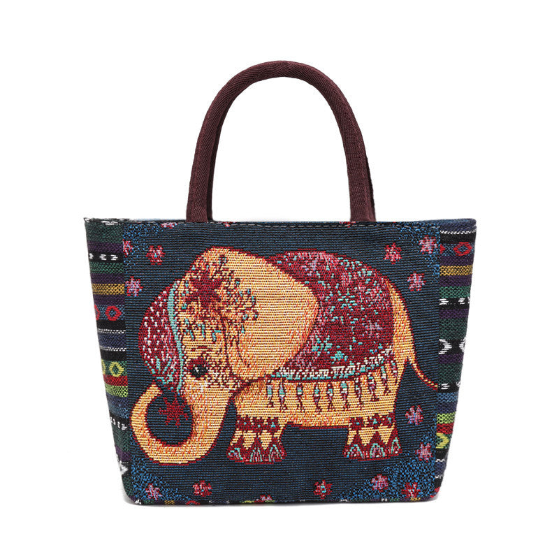 Wholesale Cotton and Linen Canvas Zipper Bag Small Cloth Bag