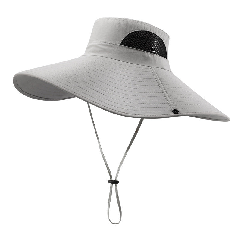 Wholesale polyester fiber UV protection bucket hat black camouflage