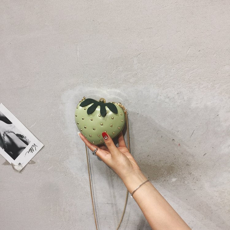 Wholesale Pu Cute Strawberry Chain Bag