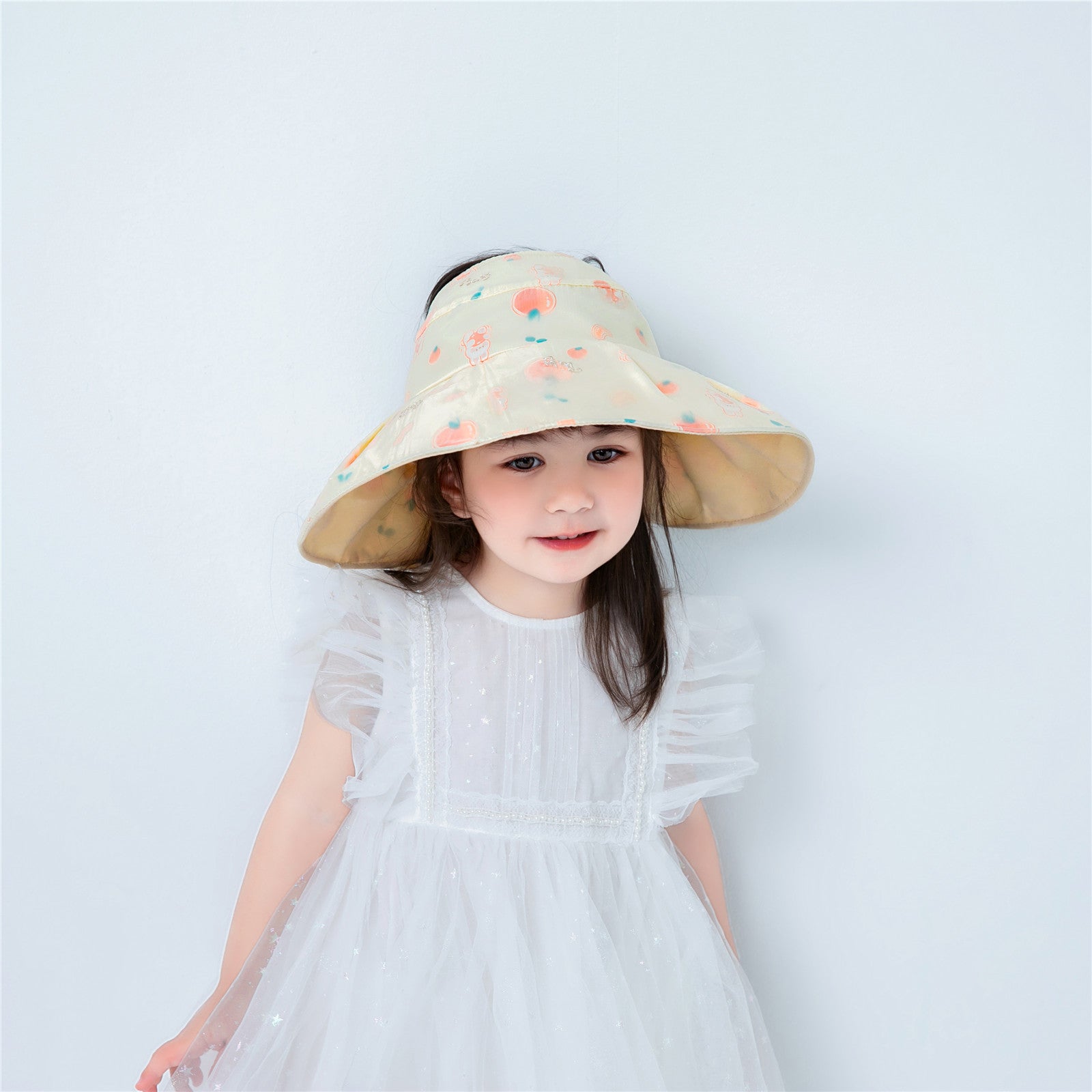 Wholesale Cotton Children's Bow Sunscreen Caps