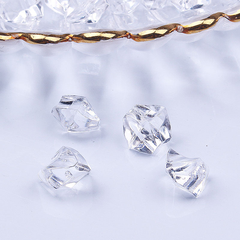 Wholesale 50PCS 1CM Ice Block Resin Beads
