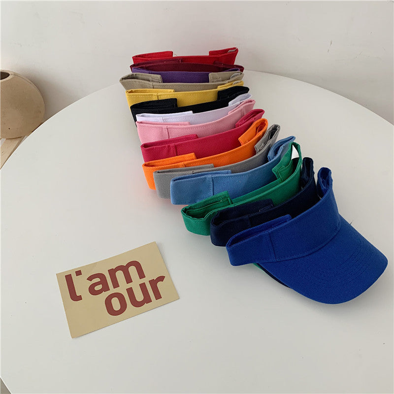 Wholesale Cotton Solid Color Running Empty Top Hat