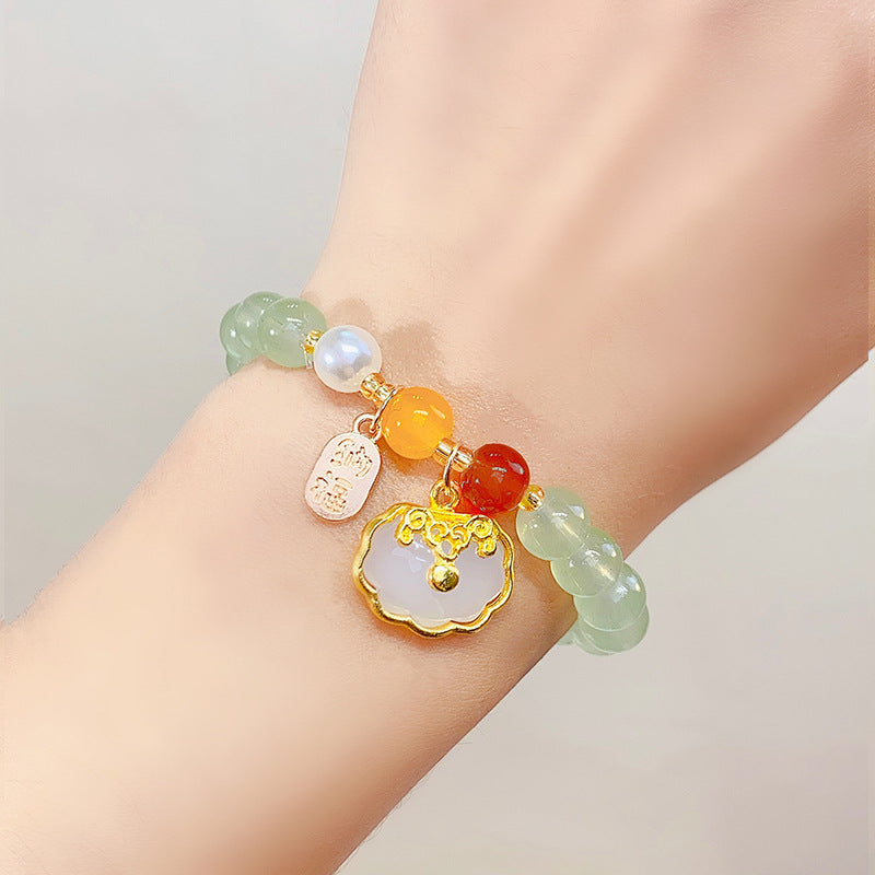 Wholesale Chinese Rabbit Glass Beads Bracelet