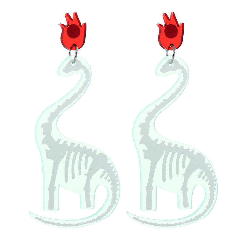 Wholesale Cartoon Dinosaur Acrylic Earrings
