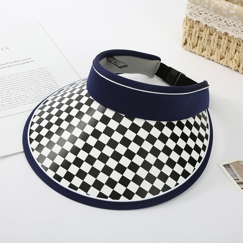 Wholesale Straw Checkerboard Beanie Hats