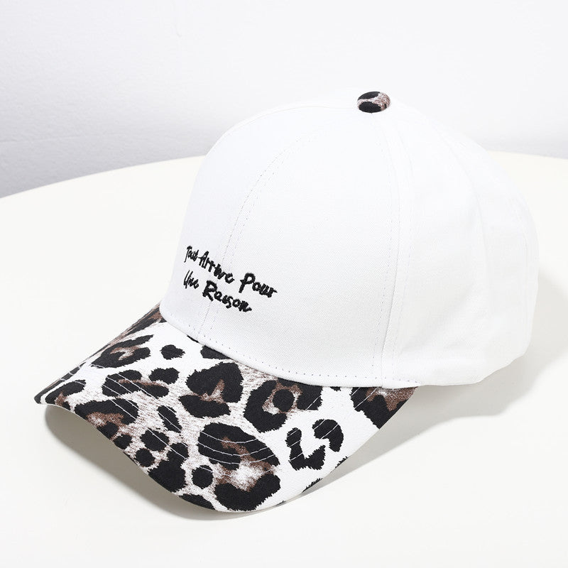 Gorras De Béisbol Con Estampado De Leopardo Bordado De Algodón Al Por Mayor
