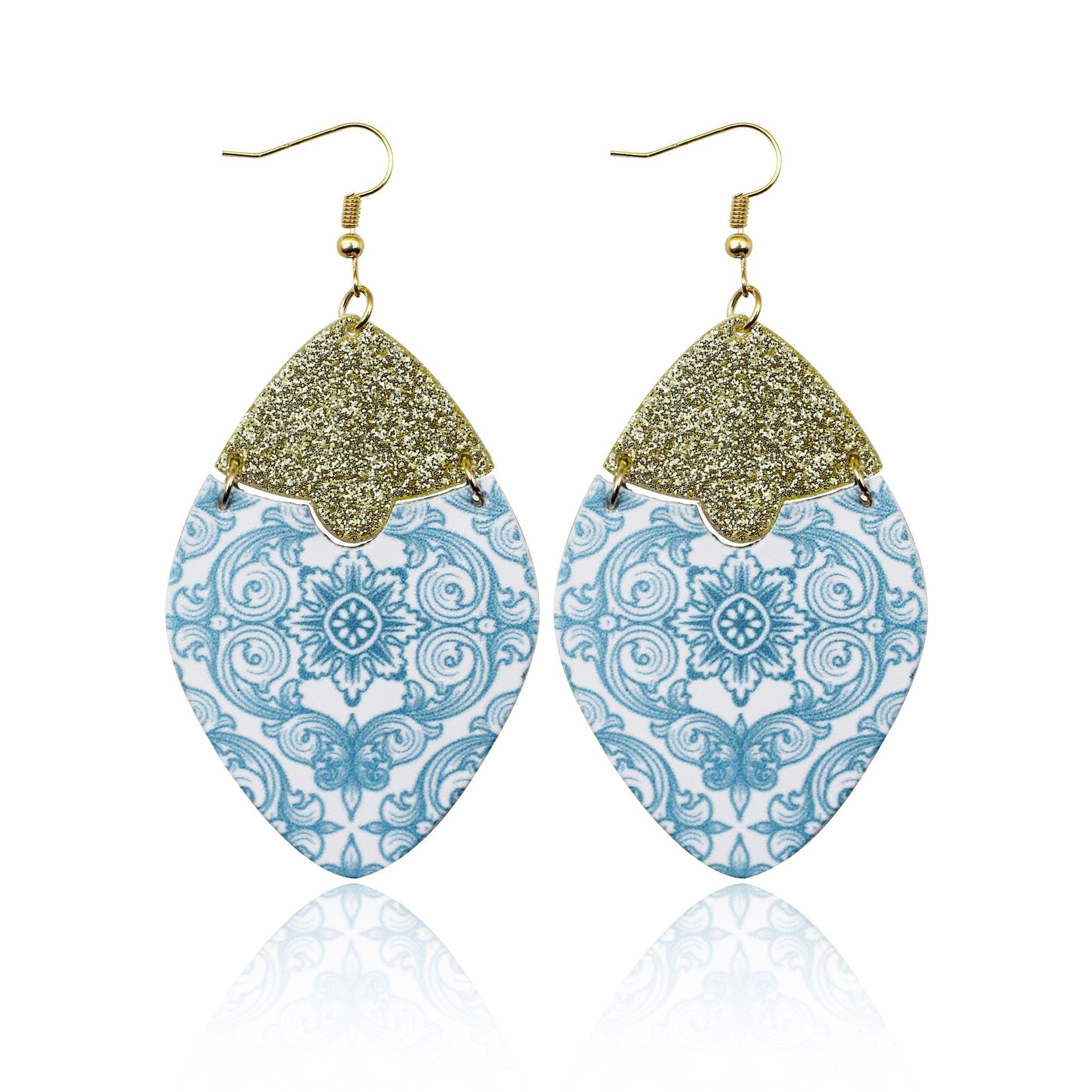 Pendientes De Cuero Tótem Floral Barroco al por mayor