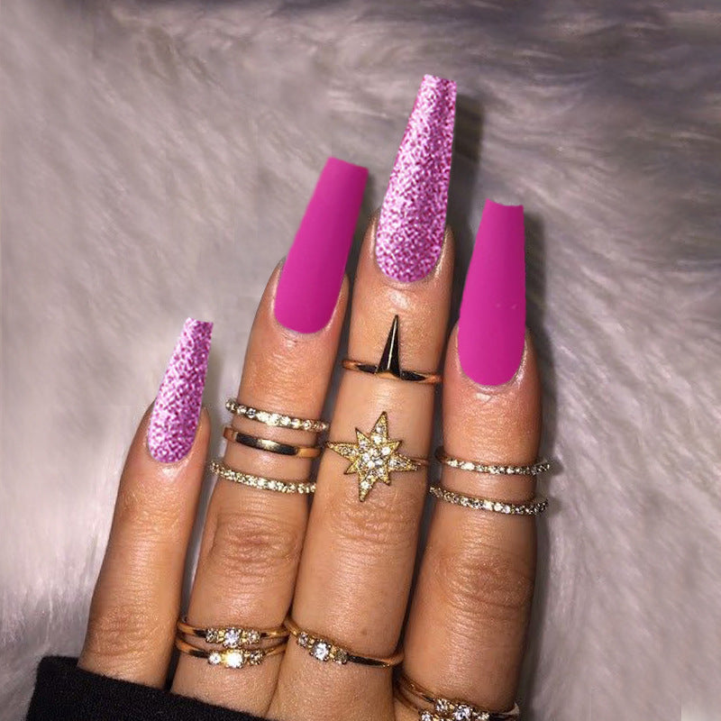 Brillo De Ballet Mate Esmerilado Uñas Largas al por mayor