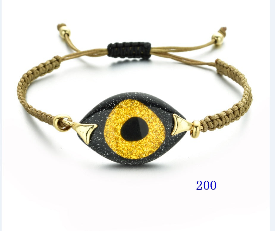 Wholesale Bohemian Ethnic Evil Eye Glass Bracelet