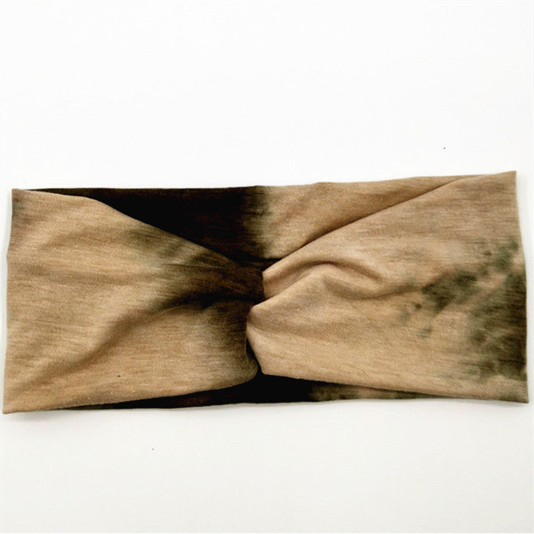 Diadema De Algodón De Tela Tie Dye al por mayor