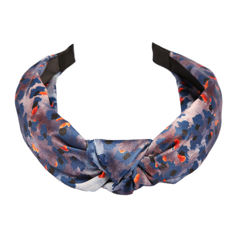 Diademas anudadas cruzadas de ala ancha de leopardo manchado al por mayor