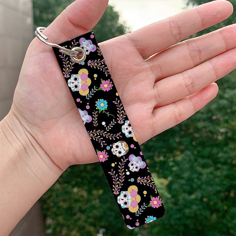 Wholesale Skull PU Keychain Accessories