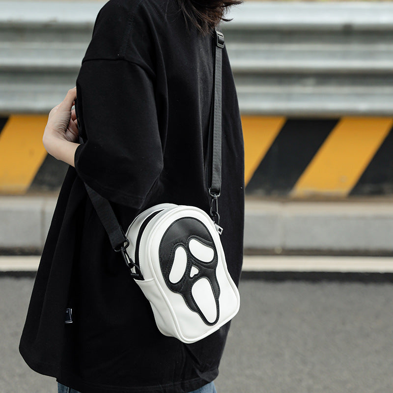 Wholesale PU Ghost Skull Messenger Shoulder Bag