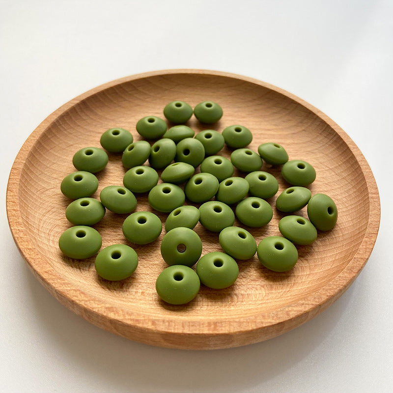 Wholesale 50PCS Small Beads 12MM DIY Abacus Beads Silicone