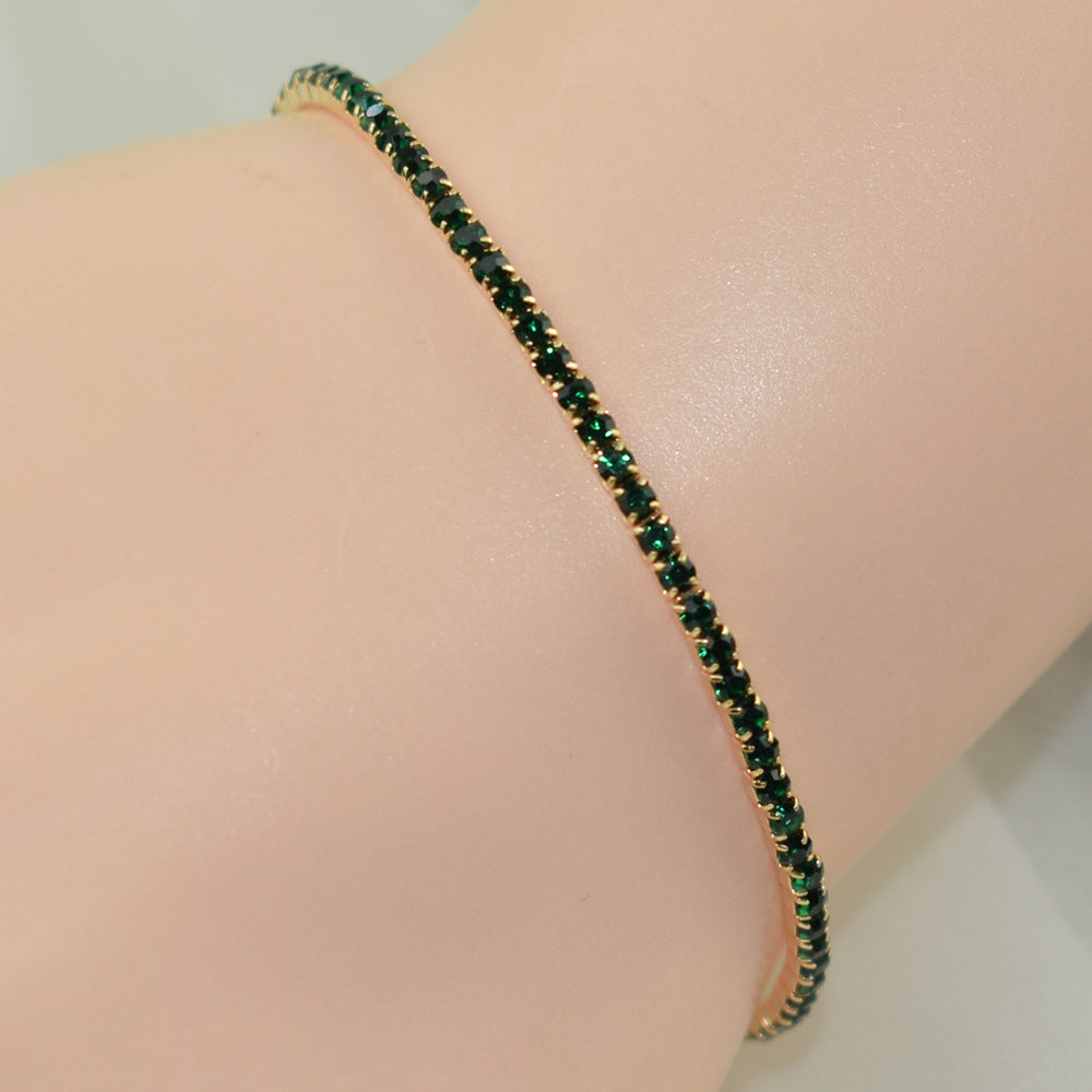 Wholesale 10Pcs/Pack Color Zircon Rhinestone Bracelet