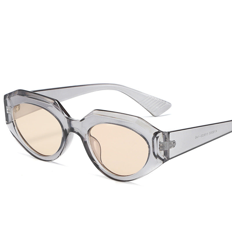 Wholesale PC Cat Eye Small Frame Polygon Sunglasses