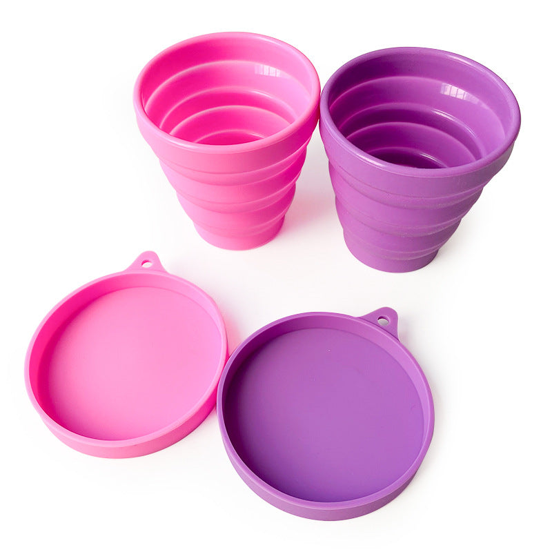 Wholesale Silicone 150ML Silicone Portable Stretchable Water Cup