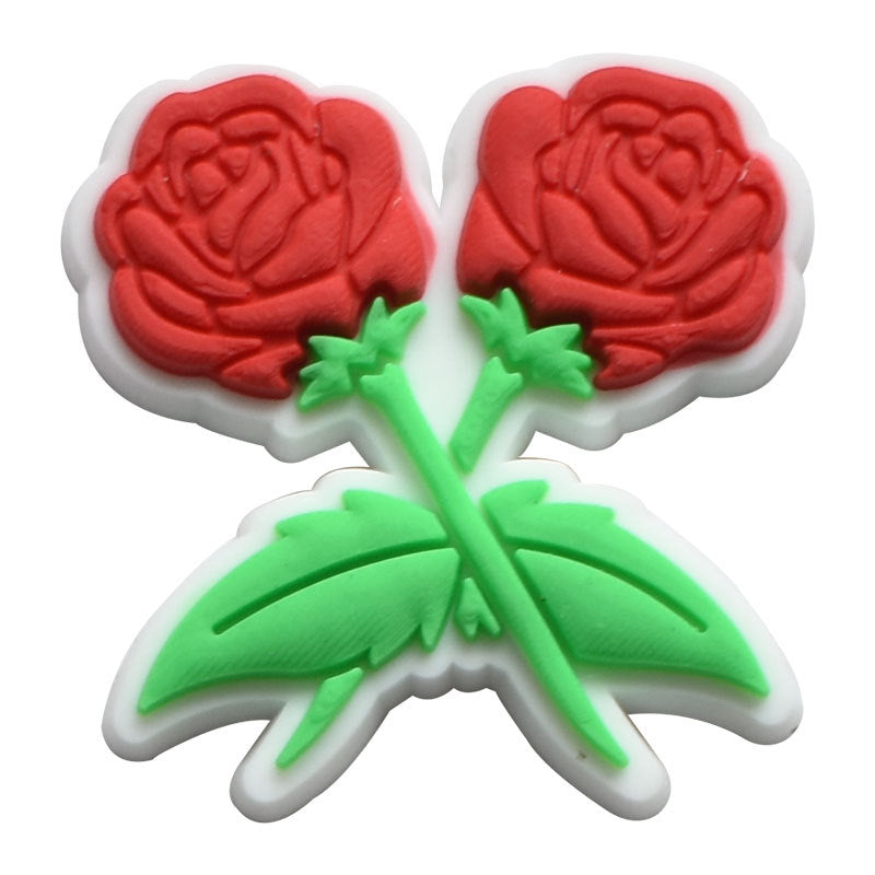 Wholesale 100 PCS PVC Cartoon Pink DIY Shoe Buckle