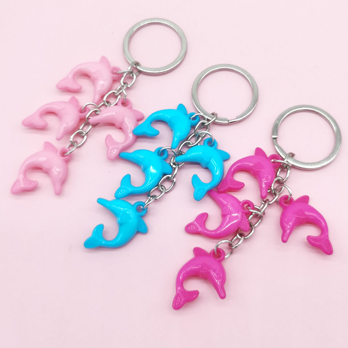 Wholesale Acrylic Dolphin Keychain Small Pendant Beauty Gifts
