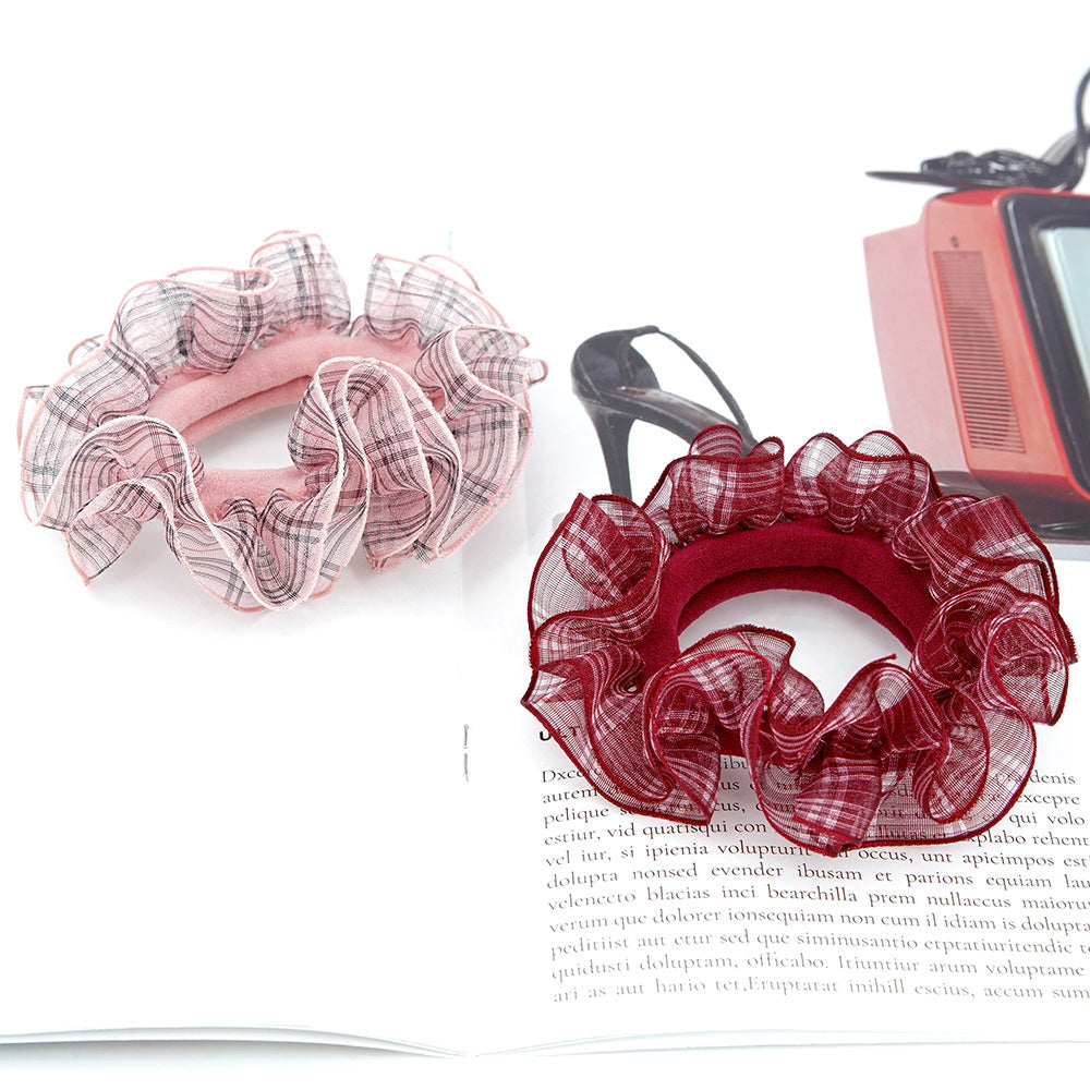 Wholesale Lace Elastic Band Nylon Hair Scrunchies