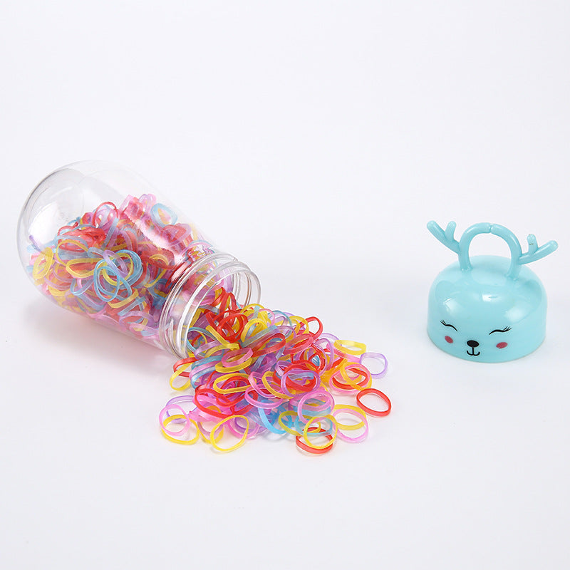 Wholesale 10PCS Cute Deer Colorful Plastic Hair Scrunchies