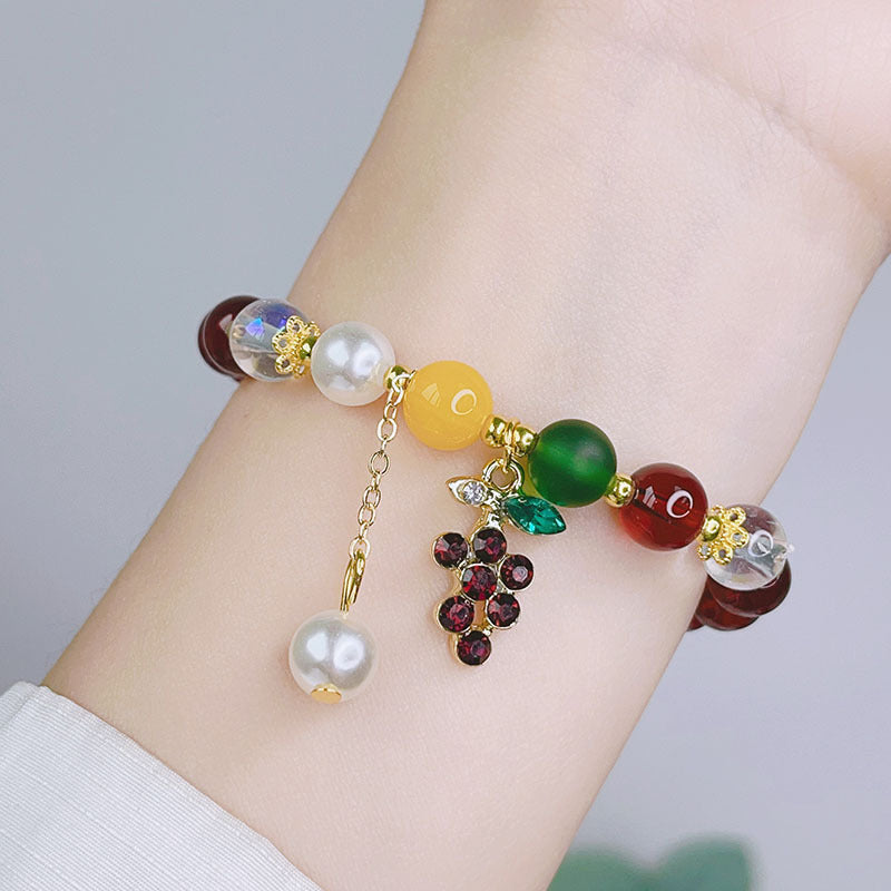 Pulsera Con Cuentas De Cristal Mori Fresco Pequeño al por mayor