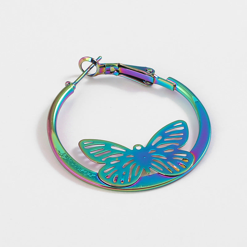 Wholesale Iridescent Metallic Copper Earrings