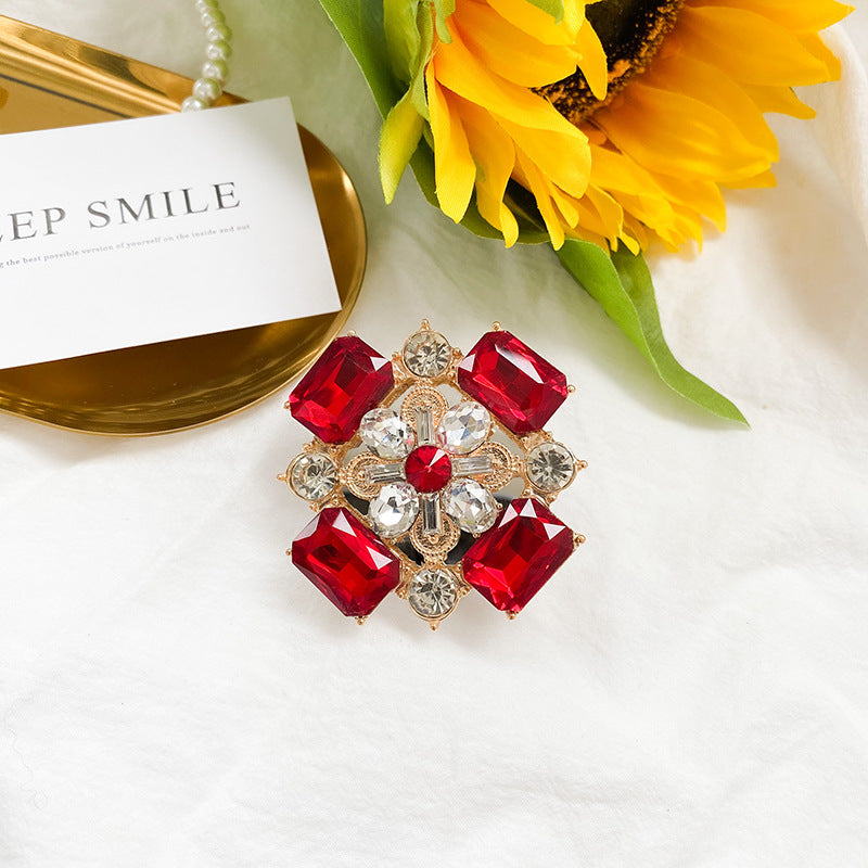 Venta al por mayor Soporte para teléfono móvil con bolsa de aire de diamantes de imitación