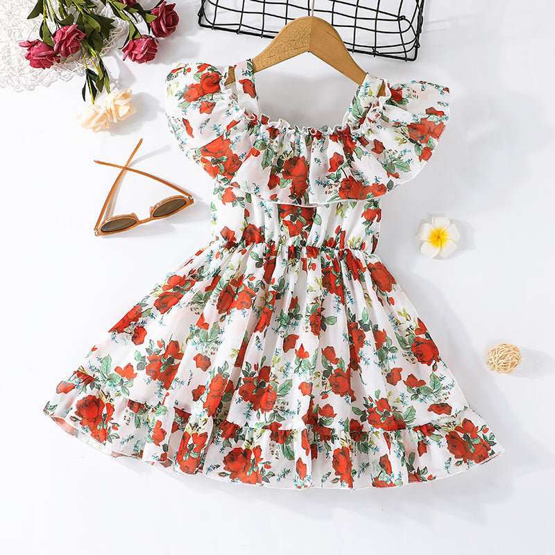 Wholesale 4-7 Years Old Baby Sling Cotton Skirt Baby Clothes