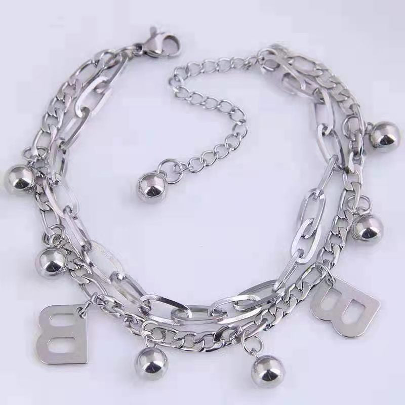 Wholesale Hip Hop Titanium Steel Bracelets