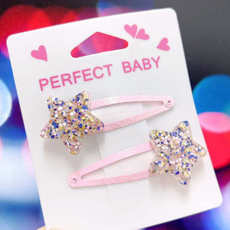 Wholesale 5cm Sequin Hair Clip Kids Gift Set