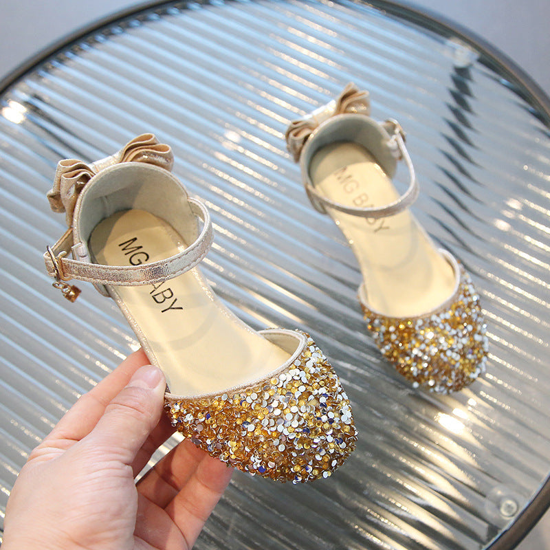 Wholesale Crystal Pumps Leather Baby Supplies