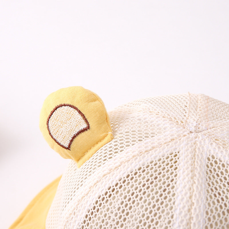 Wholesale Bear Ears Kids Cotton Bucket Hat