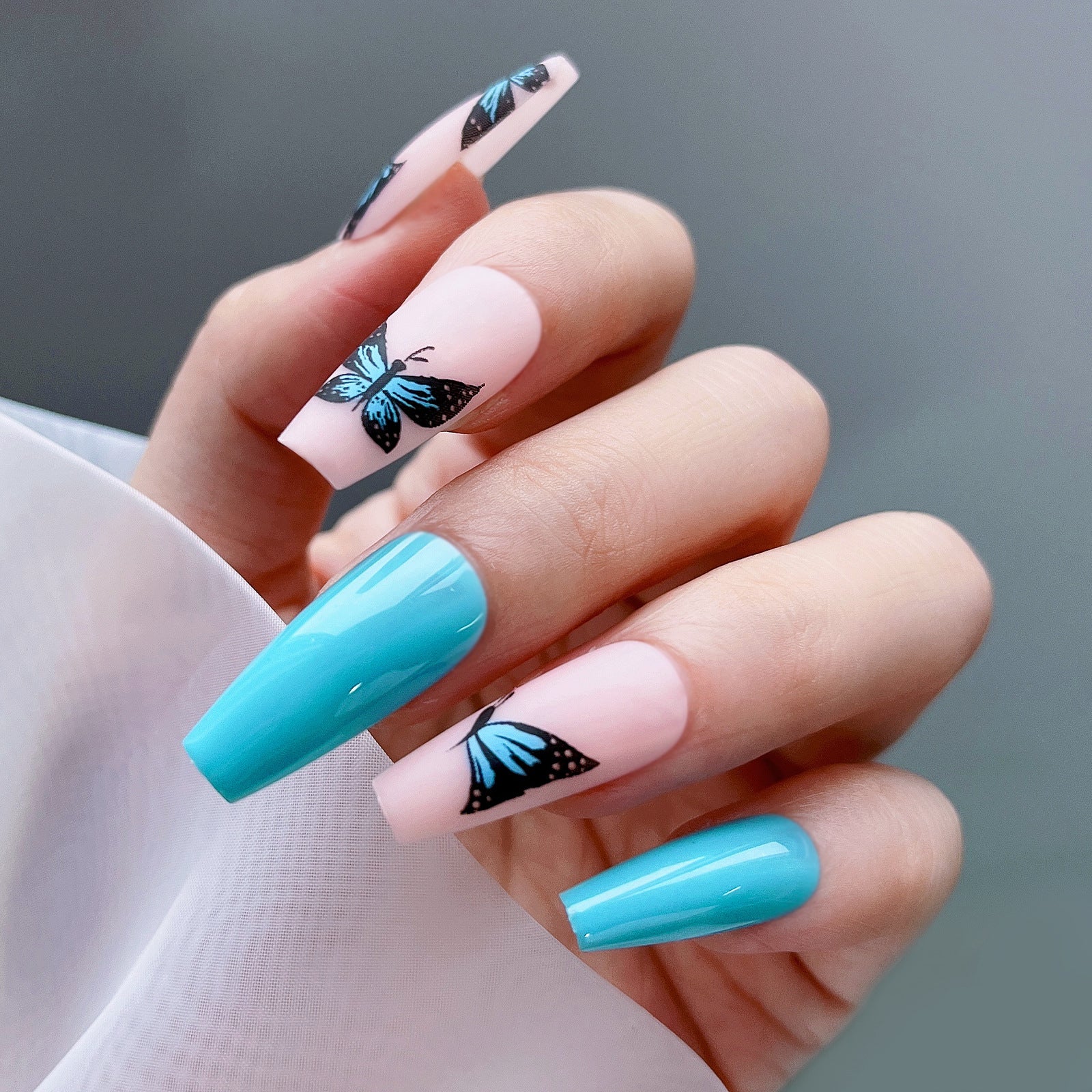 Arte De Uñas De Desgaste De Mariposa De Plástico al por mayor